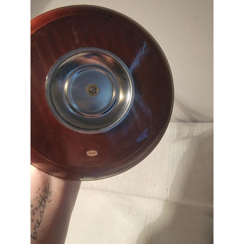 Catalina Woodenware‎ Plant Flower Hand Painted MCM Tid Bit Serving Tray